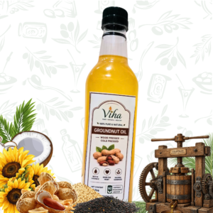 Premium Organic Wood-Pressed Groundnut Oil (Peanut Oil)