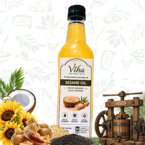 Premium Organic Wood-Pressed Sesame (Gingelly) Oil